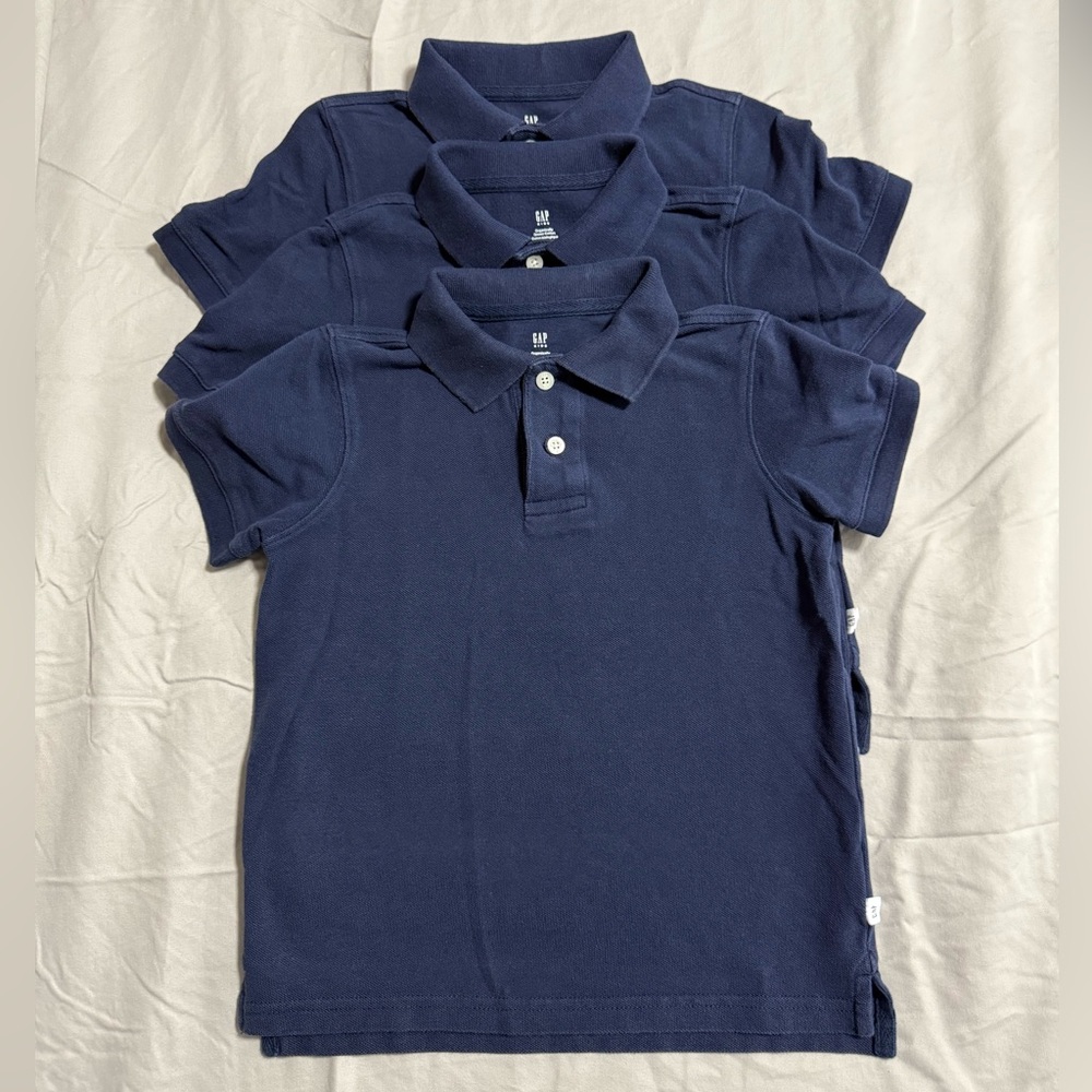 GAP Blue Polo Shirt Classic Short-Sleeve